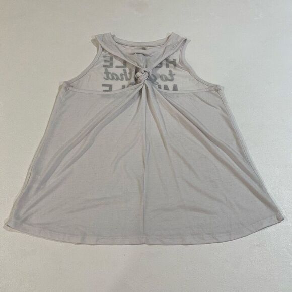 SO Perfectly Soft White “Hustle to Get That Muscle” Tank Top Size XL Activewear - Picture 2 of 5